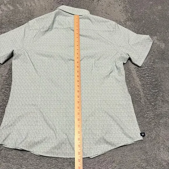 Mizzen+Main Leeward Shirt Mens Large Short Sleeve Button Up Performance Stretch - Picture 5 of 9